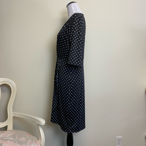 Crossover V-Neck bodice with a faux wrap skirt 1XL - Picture 11 of 13